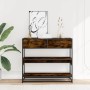 Mesa consola de madera de ingeniería roble ahumado 90x35x80 cm von , Seitentische - Ref: Foro24-849181, Preis: 81,83 €, Rabat...