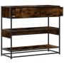 Mesa consola de madera de ingeniería roble ahumado 90x35x80 cm de , Mesas auxiliares - Ref: Foro24-849181, Precio: 81,74 €