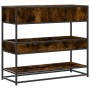 Mesa consola de madera de ingeniería roble ahumado 90x35x80 cm de , Mesas auxiliares - Ref: Foro24-849181, Precio: 81,74 €