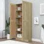 Armario de libros contrachapada color roble 82,5x30,5x185,5 cm de vidaXL, Librerías y estanterías - Ref: Foro24-802735, Preci...