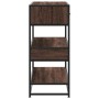 Mesa consola madera de ingeniería marrón roble 90x35x80 cm by , Side tables - Ref: Foro24-849183, Price: 87,06 €, Discount: %