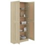 Bücherregal aus eichenfarbigem Sperrholz 82,5x30,5x185,5 cm von vidaXL, Bücherregale und Regale - Ref: Foro24-802735, Preis: ...