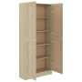 Bücherregal aus eichenfarbigem Sperrholz 82,5x30,5x185,5 cm von vidaXL, Bücherregale und Regale - Ref: Foro24-802735, Preis: ...