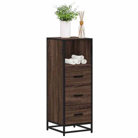 Armario de baño madera contrachapada roble marrón 35x37,5x100cm by , Bathroom furniture - Ref: Foro24-849253, Price: 93,39 €,...