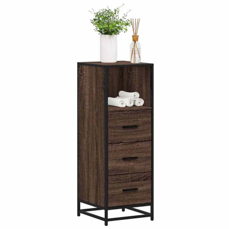 Armario de baño madera contrachapada roble marrón 35x37,5x100cm von , Badezimmermöbel - Ref: Foro24-849253, Preis: 93,39 €, R...