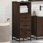 Armario de baño madera contrachapada roble marrón 35x37,5x100cm von , Badezimmermöbel - Ref: Foro24-849253, Preis: 93,39 €, R...