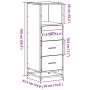 Armario de baño madera contrachapada roble marrón 35x37,5x100cm von , Badezimmermöbel - Ref: Foro24-849253, Preis: 93,39 €, R...