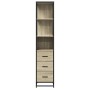 Armario de baño madera contrachapada roble sonoma 35x37,5x166cm von , Badezimmermöbel - Ref: Foro24-849245, Preis: 112,18 €, ...