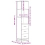 Armario de baño madera contrachapada roble sonoma 35x37,5x166cm von , Badezimmermöbel - Ref: Foro24-849245, Preis: 112,18 €, ...