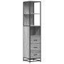 Armario de baño madera contrachapada gris sonoma 35x37,5x166 cm von , Badezimmermöbel - Ref: Foro24-849247, Preis: 113,93 €, ...