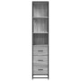 Armario de baño madera contrachapada gris sonoma 35x37,5x166 cm von , Badezimmermöbel - Ref: Foro24-849247, Preis: 113,93 €, ...