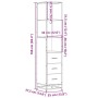 Armario de baño madera contrachapada gris sonoma 35x37,5x166 cm von , Badezimmermöbel - Ref: Foro24-849247, Preis: 113,93 €, ...