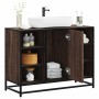 Armario lavabo baño madera ingeniería roble marrón 80x33x60 cm by , Bathroom furniture - Ref: Foro24-849293, Price: 79,65 €, ...