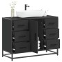 Armario de lavabo de baño madera ingeniería negro 80x33x60 cm de , Muebles de baño - Ref: Foro24-849279, Precio: 120,07 €, De...