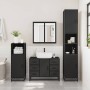 Armario de lavabo de baño madera ingeniería negro 80x33x60 cm de , Muebles de baño - Ref: Foro24-849279, Precio: 120,07 €, De...