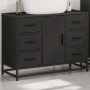 Armario de lavabo de baño madera ingeniería negro 80x33x60 cm de , Muebles de baño - Ref: Foro24-849279, Precio: 120,07 €, De...