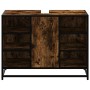 Armario lavabo baño madera ingeniería roble ahumado 80x33x60 cm von , Badezimmermöbel - Ref: Foro24-849291, Preis: 74,46 €, R...