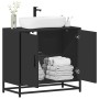 Mueble baño para lavabo madera ingeniería negro 65 x 33 x 60 cm von , Badezimmermöbel - Ref: Foro24-849264, Preis: 71,11 €, R...