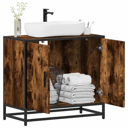 Mueble de baño para lavabo roble ahumado 65x33x60 cm von , Badezimmermöbel - Ref: Foro24-849266, Preis: 55,55 €, Rabatt: %