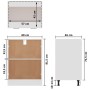 Unterschrank für die Küche aus Holzwerkstoff, 60 x 46 x 81,5 cm von vidaXL, Küchenschränke - Ref: Foro24-801188, Preis: 78,13...