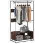 Armario de madera de ingeniería marrón roble 90x50x180 cm von , Kommoden-Organizer und Bar-Kleiderbügel - Ref: Foro24-849298,...