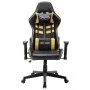 Black and Gold Synthetic Leather Gaming Chair by vidaXL, Gaming chairs - Ref: Foro24-20504, Price: 165,32 €, Discount: %