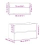 Armario de baño con espejo madera de ingeniería gris hormigón von , Badezimmermöbel - Ref: Foro24-856376, Preis: 70,69 €, Rab...