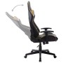 Gaming-Stuhl aus schwarzem und goldenem Kunstleder von vidaXL, Gaming-Stühle - Ref: Foro24-20504, Preis: 167,84 €, Rabatt: %