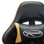 Black and Gold Synthetic Leather Gaming Chair by vidaXL, Gaming chairs - Ref: Foro24-20504, Price: 165,32 €, Discount: %