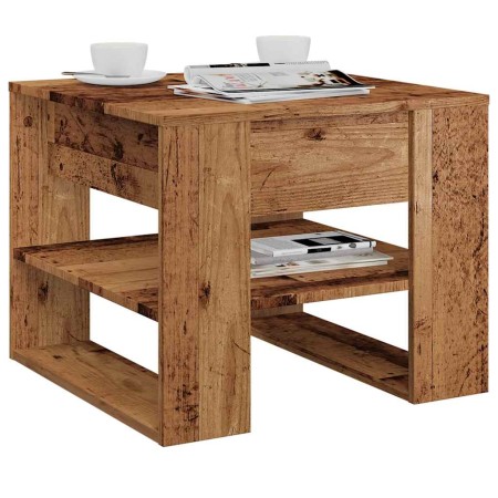 Mesa de centro madera de ingeniería madera antigua 55,5x55x45cm von , Couchtisch - Ref: Foro24-856818, Preis: 50,25 €, Rabatt: %