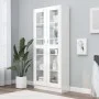 Glossy white plywood display case 82.5x30.5x185.5cm by vidaXL, Bookcases and shelves - Ref: Foro24-802774, Price: 217,72 €, D...