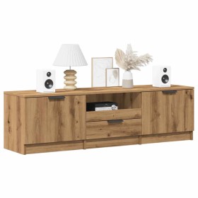 Mueble de TV madera de ingeniería roble artisan 140x35x40 cm von , TV-Möbel - Ref: Foro24-856851, Preis: 105,91 €, Rabatt: %