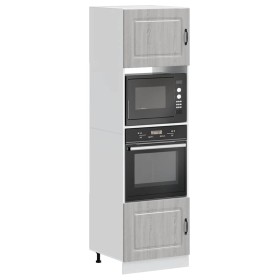 Armarios para horno 2 uds Lucca gris sonoma madera ingeniería by , Kitchen cabinets - Ref: Foro24-3315037, Price: 197,06 €, D...