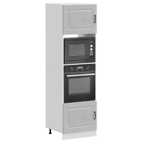 Armarios para horno 2 uds Lucca gris hormigón madera ingeniería de , Armarios de cocina - Ref: Foro24-3315035, Precio: 202,28...