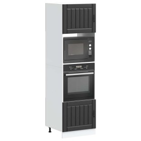Armarios para horno 2 uds Kalmar negra madera de ingeniería de , Armarios de cocina - Ref: Foro24-3315042, Precio: 194,53 €, ...