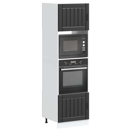 Armarios para horno 2 uds Kalmar negra madera de ingeniería von , Küchenschränke - Ref: Foro24-3315042, Preis: 194,53 €, Raba...