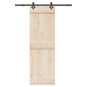 Kit de herrajes para puertas correderas acero negro 152,5 cm by , Door items - Ref: Foro24-4009706, Price: 64,54 €, Discount: %