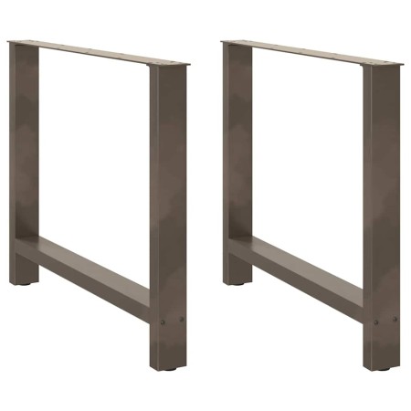 Patas para mesa de centro de acero natural 2 uds 90x(72-73) cm by , Table legs - Ref: Foro24-4013319, Price: 104,48 €, Discou...