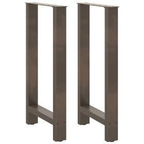 Patas para mesa de centro de acero natural 2 uds 50x(90-91) cm by , Table legs - Ref: Foro24-4013331, Price: 93,62 €, Discoun...