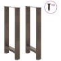 Patas para mesa de centro de acero natural 2 uds 50x(90-91) cm by , Table legs - Ref: Foro24-4013331, Price: 93,62 €, Discoun...