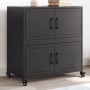 Aparador de acero negro 68x39x72 cm by , Sideboards - Ref: Foro24-846650, Price: 106,23 €, Discount: %