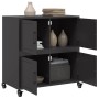 Aparador de acero negro 68x39x72 cm by , Sideboards - Ref: Foro24-846650, Price: 106,23 €, Discount: %