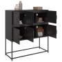 Aparador de acero laminado en frío negro 100,5x39x107 cm von , Sideboards - Ref: Foro24-846596, Preis: 105,40 €, Rabatt: %