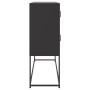 Aparador de acero laminado en frío negro 100,5x39x107 cm von , Sideboards - Ref: Foro24-846596, Preis: 105,40 €, Rabatt: %