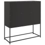 Aparador de acero laminado en frío negro 100,5x39x107 cm von , Sideboards - Ref: Foro24-846596, Preis: 105,40 €, Rabatt: %