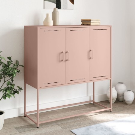 Aparador de acero rosa 100,5x39x107 cm by , Sideboards - Ref: Foro24-846537, Price: 110,32 €, Discount: %