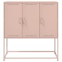 Aparador de acero rosa 100,5x39x107 cm by , Sideboards - Ref: Foro24-846537, Price: 110,32 €, Discount: %