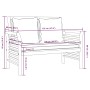 4-teiliges Gartenmöbel-Set mit Kissen aus massivem Akazienholz von vidaXL, Gartensets - Ref: Foro24-3058094, Preis: 517,06 €,...