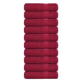 Toallas de Mano 10 uds burdeos 50x100cm 360 g/m² 100% algodón von , Handtücher - Ref: Foro24-136736, Preis: 64,59 €, Rabatt: %