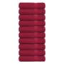 Toallas de Mano 10 uds burdeos 50x100cm 360 g/m² 100% algodón von , Handtücher - Ref: Foro24-136736, Preis: 64,59 €, Rabatt: %